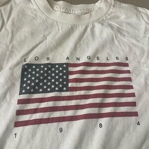 Brandy Melville/J.Galt American Flag Graphic Tee